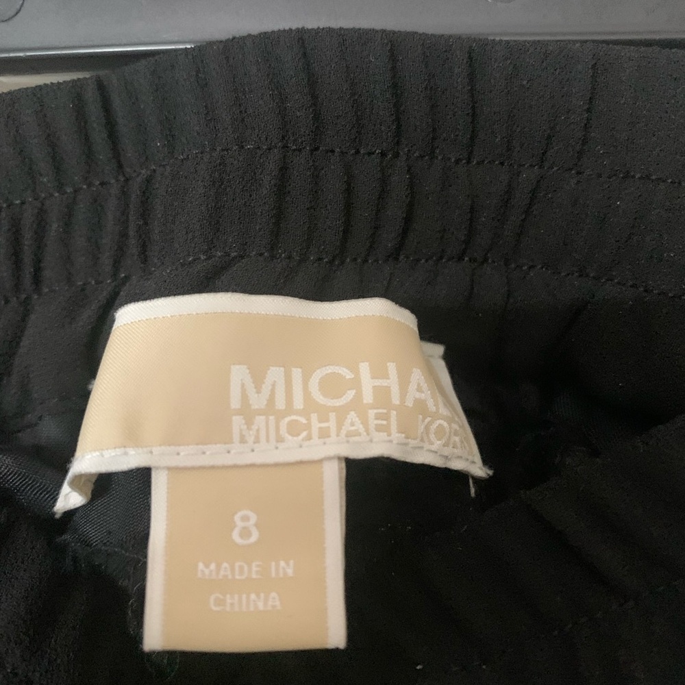 MICHAEL Michael Kors Black & White Houndstooth Sequin Skinny Pants - Picture 3 of 4